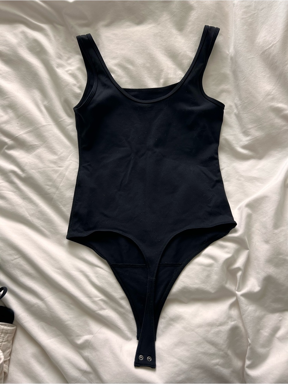 Abercrombie & Fitch Black Scoop Neck Bodysuit